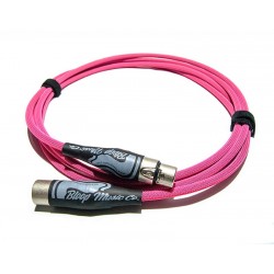 Bloop Quad Core Microphone Cable - Neon Pink