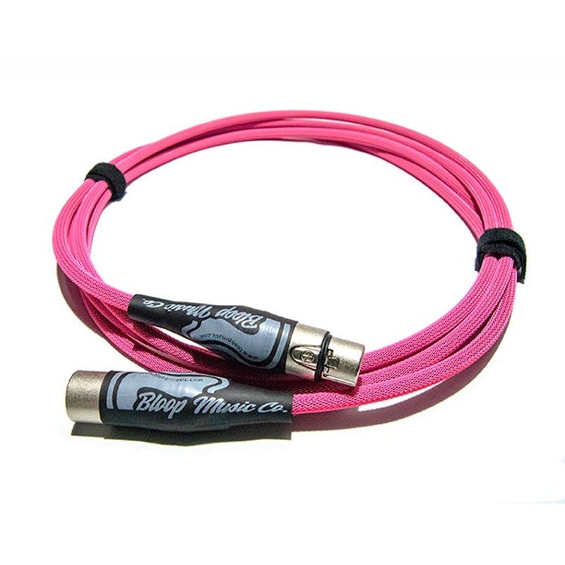 Bloop Quad Core Microphone Cable - Neon Pink Bloop Quad Core Microphone Cable - Neon Pink
