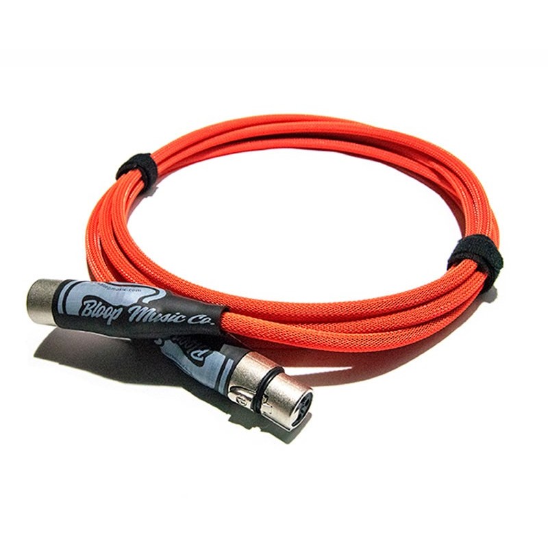 Bloop Quad Core Microphone Cable - Neon Red Bloop Quad Core Microphone Cable - Neon Red